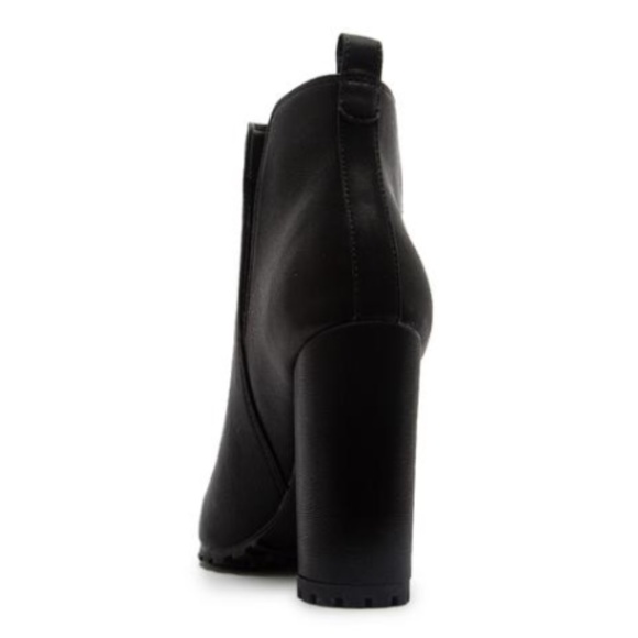 Black Lug Sole Ankle Bootie - Picture 7 of 8